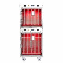 Klatka weterynaryjna 2-stanowiskowa - INFRARED + OXYGEN DOOR POT-58A