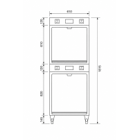 Klatka weterynaryjna 2-stanowiskowa - INFRARED + OXYGEN DOOR POT-58A