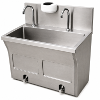WB-L2 – two-station grade 304 steel surgical scrub unit