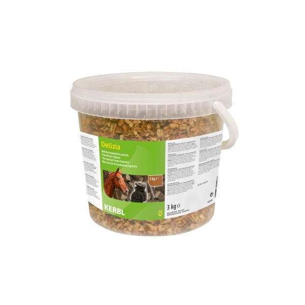 KERBL Smakołyki dla konia Delizia Classic, lukrecja 3kg [05-9170]