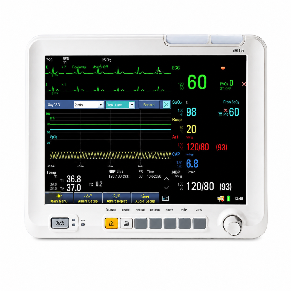PM-15 patient monitor | 15-inch TFT LED, 12-lead ECG, touchscreen