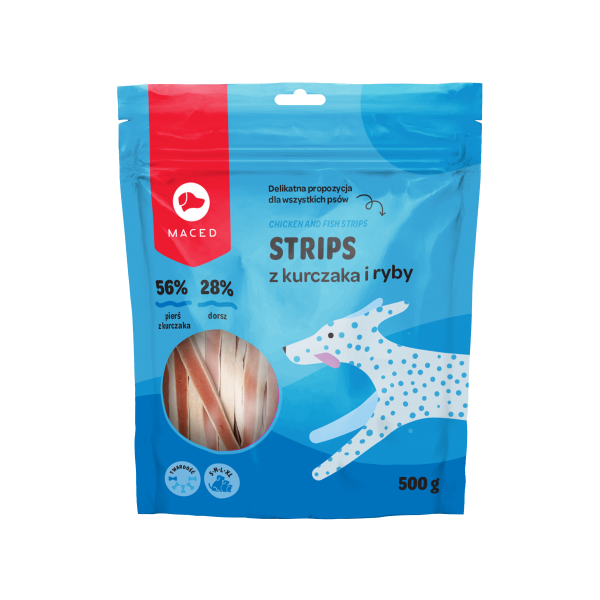 MACED Strips kurczak ryba 500g