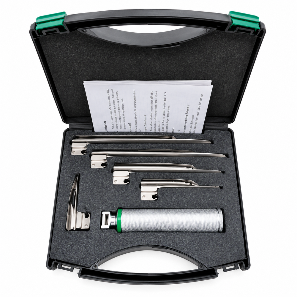 Stainless-steel LED veterinary laryngoscope