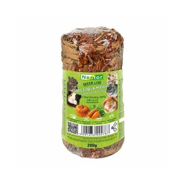 NESTOR Siano z łąki  w mini beli z marchewką i dynią 200g [SW-200]