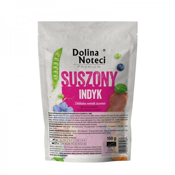 DOLINA NOTECI Karma suszona dla psa z indykiem 150g DOLINA NOTECI Karma suszona dla psa z indykiem 150g