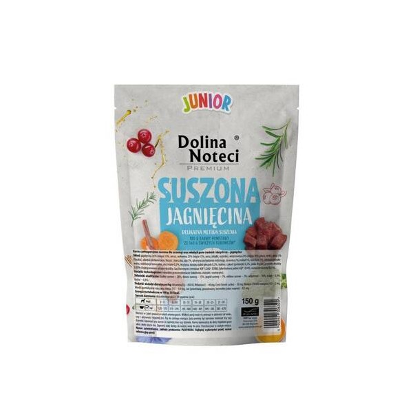 DOLINA NOTECI Karma suszona dla szczeniaka z jagnięciną 150g DOLINA NOTECI Karma suszona dla szczeniaka z jagnięciną 150g