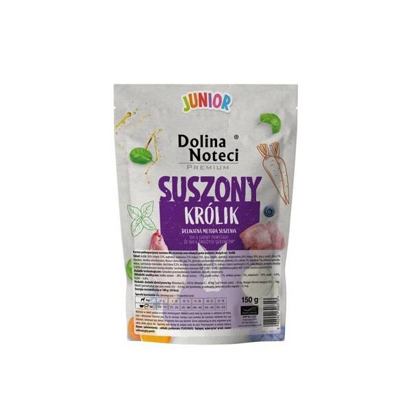 DOLINA NOTECI Karma suszona dla szczeniaka z królikiem 150g DOLINA NOTECI Karma suszona dla szczeniaka z królikiem 150g
