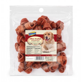 HILTON Knotted Lamb bone 6cm/Kość wiązana z jagnięciną 6cm 500g