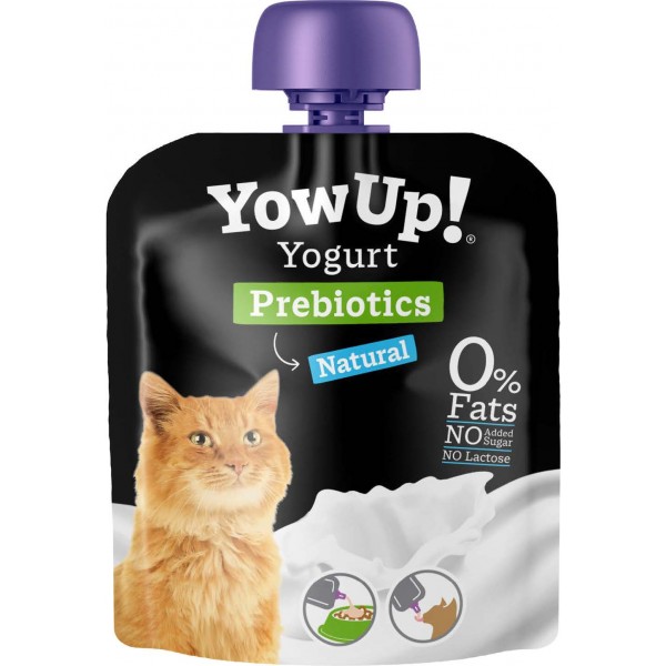 YOWUP! Jogurt naturalny z prebiotykami dla kotów 85g YOWUP! Jogurt naturalny z prebiotykami dla kotów 85g