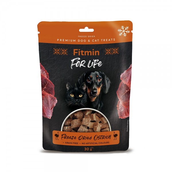 FITMIN dog&cat freeze dried ostrich 30g FITMIN dog&cat freeze dried ostrich 30g