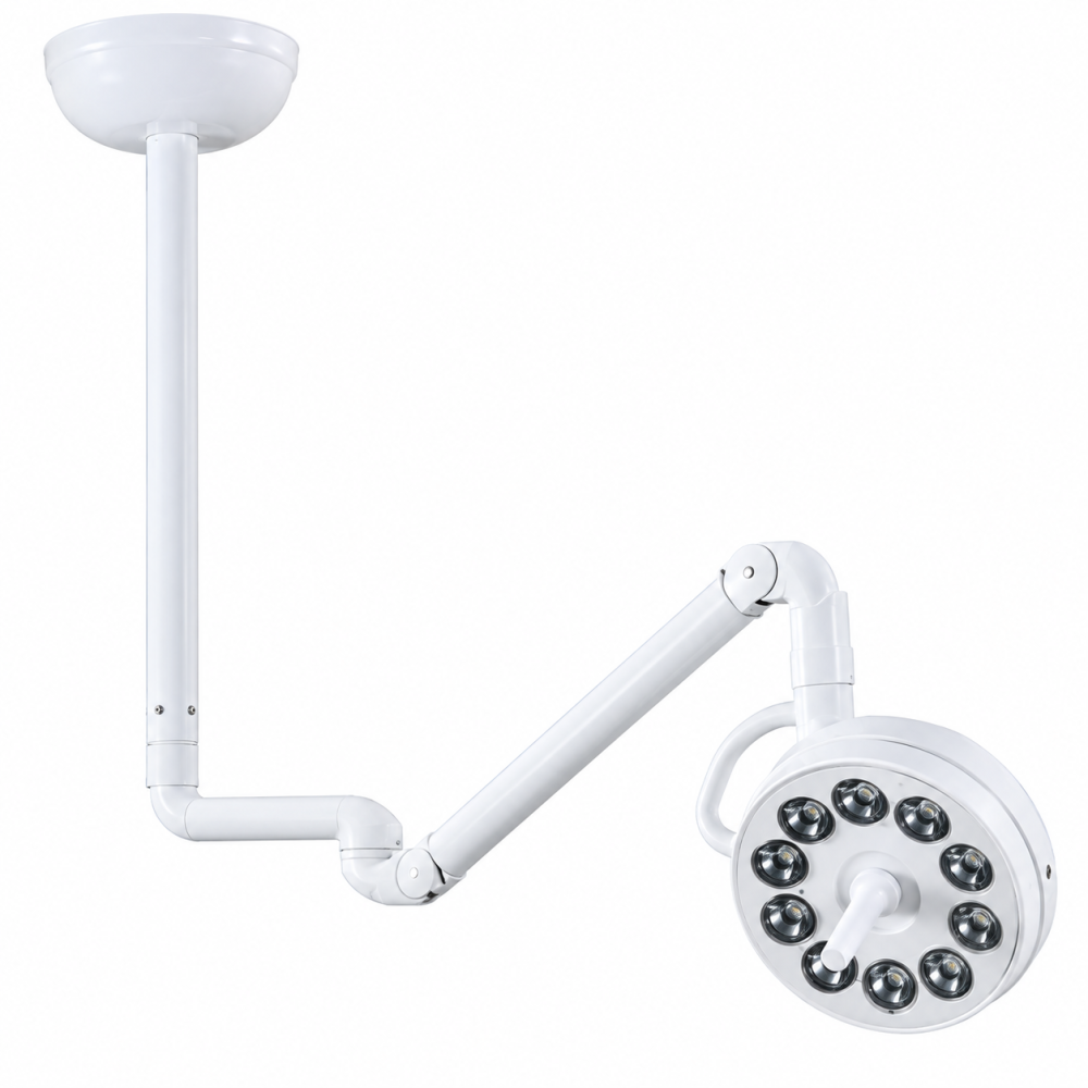 Ceiling-mounted LED examination lamp – YDE-150, 80,000 lx, 30 W, 5500–6000 K