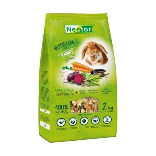 NESTOR Pokarm dla królików Green Line 2kg [2000-GKR]