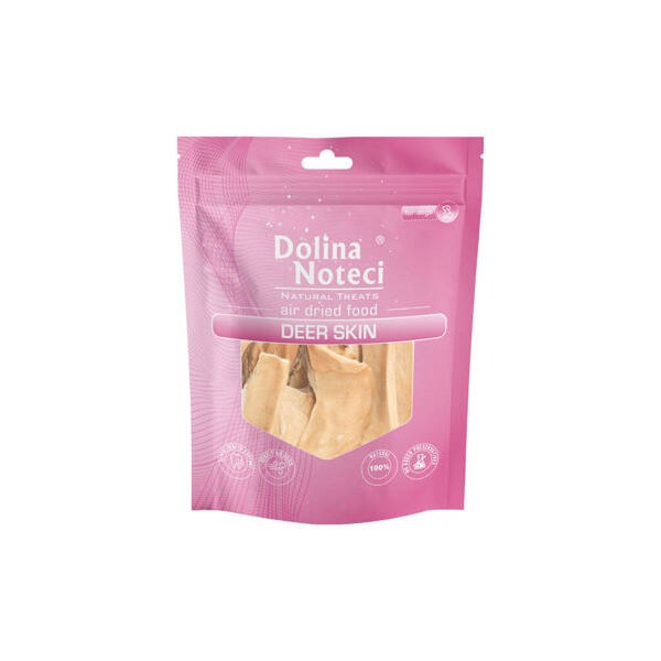 DOLINA NOTECI Natural Treats Skóra jelenia dla psa 150g
