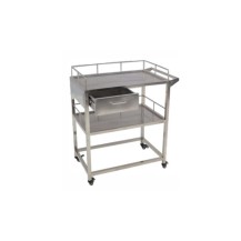Wózek narzędziowy weterynaryjny B2, Inox 304, szuflady, kółka z hamulcem