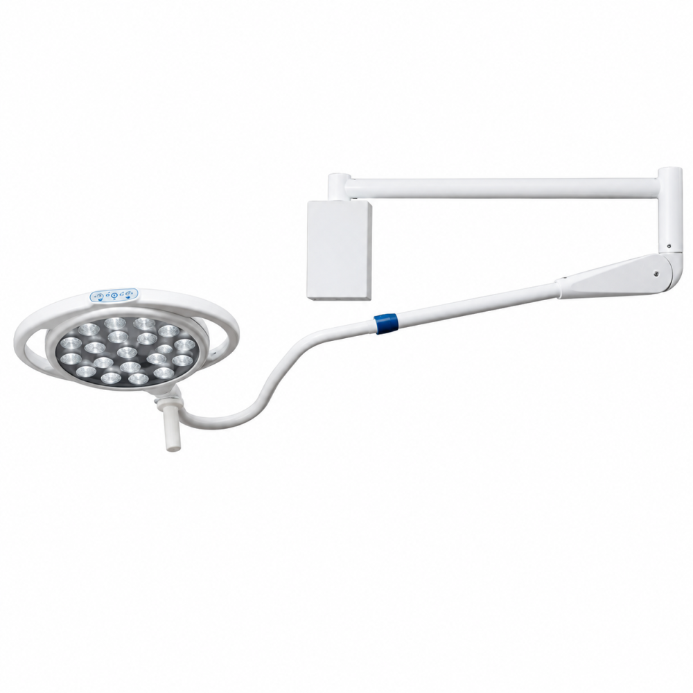 Wall-mounted LED operating lamp – YDE-280, 50,000 lx, CRI 95, Osram LED