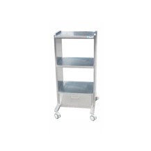 Uniwersalny wózek weterynaryjny B7, Inox 304, 3 półki, regulacja podstawy