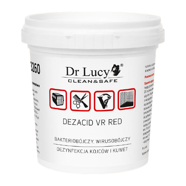 DR LUCY Preparat bakterio-, wiruso- i grzybobójczy w proszku [Dezacid VR red] 150g