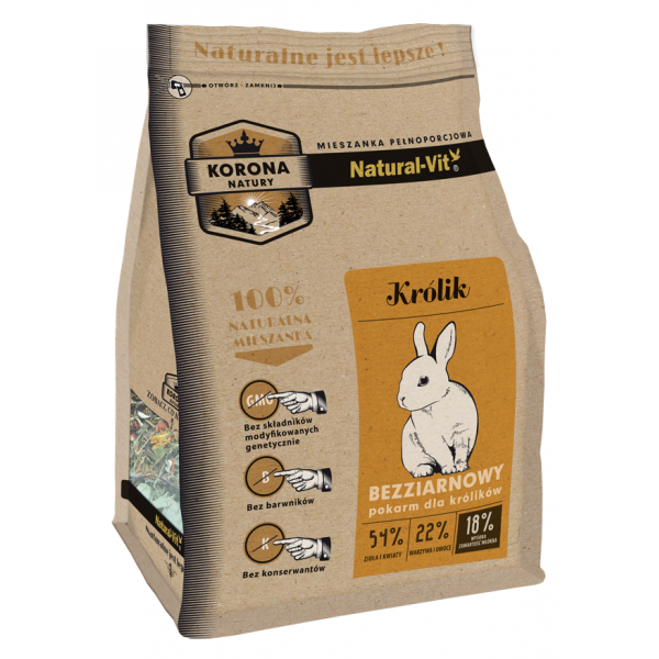 KORONA NATURY Mieszanka - Królik 750g KORONA NATURY Mieszanka - Królik 750g