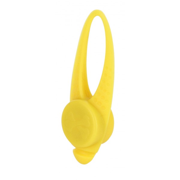 KERBL Silikonowy odblask bezpieczeństwa LED, 8 cm, żółty [80260]