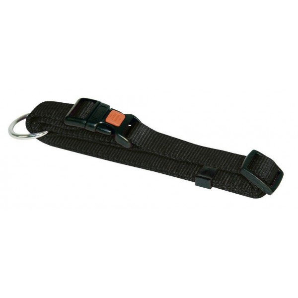 KERBL Obroża Miami, 40 - 65 cm, 25 mm, czarna [83708]