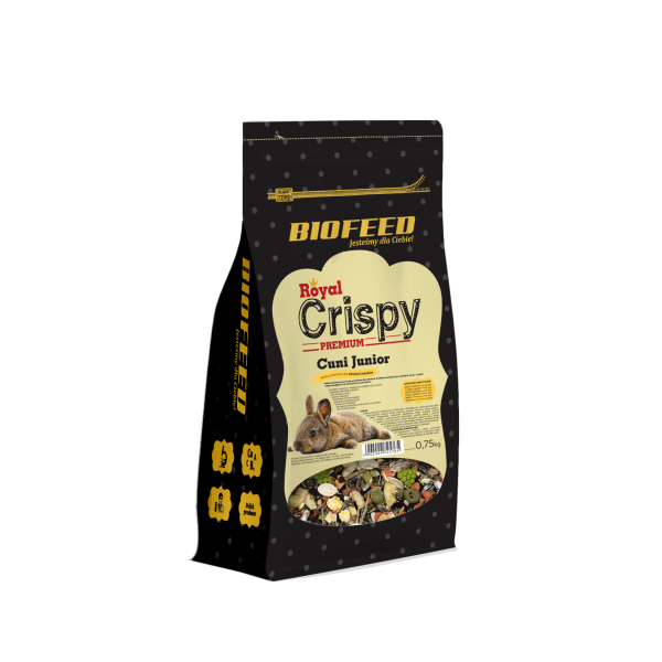 BIOFEED Royal Crispy Premium Cuni Junior 750g - dla młodych królików