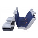 KARDIFF ANTI SLIP z zamkiem - Duży "L" - 137x167 - GRANATOWY