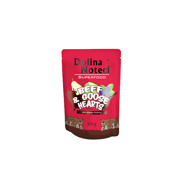 DOLINA NOTECI SUPERFOOD WOŁOWINA I SERCA GĘSI 300g DOLINA NOTECI SUPERFOOD WOŁOWINA I SERCA GĘSI 300g