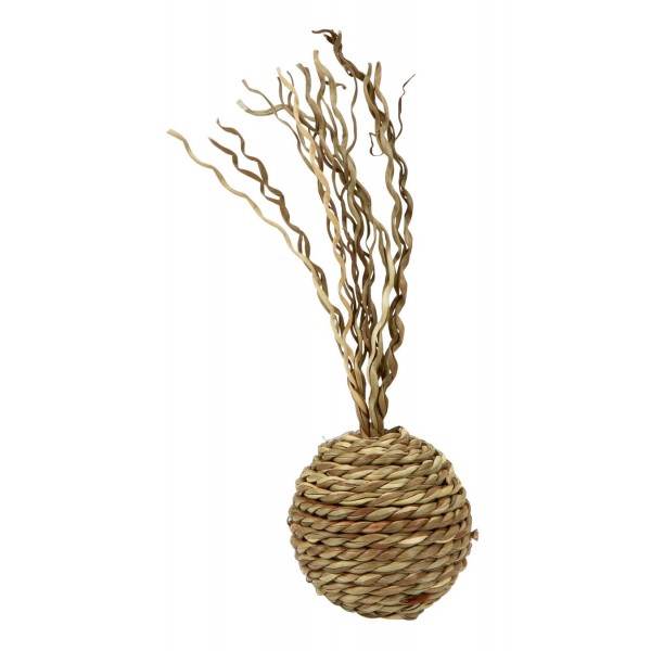KERBL Zabawka piłka z wikliny, 4,5 cm [82665]