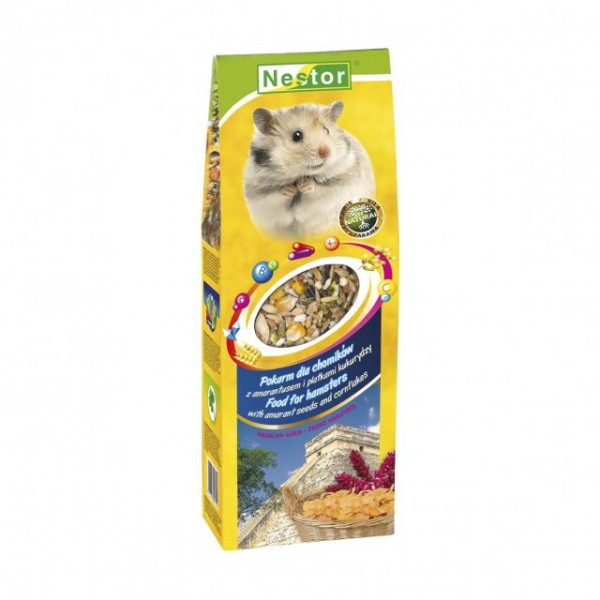NESTOR POKARM 700ML CHOMIK AMARANTUS PŁATKI KUKURYDZY 360g NESTOR POKARM 700ML CHOMIK AMARANTUS PŁATKI KUKURYDZY 360g