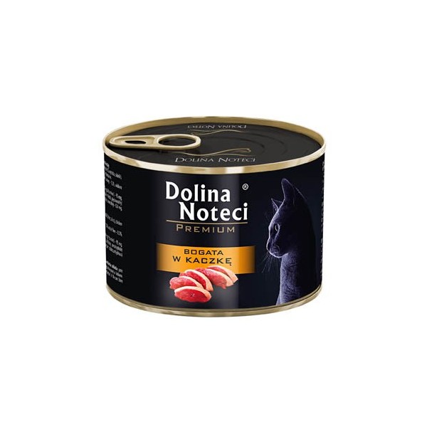 DOLINA NOTECI DLA KOTA BOGATA W KACZKĘ 185g DOLINA NOTECI DLA KOTA BOGATA W KACZKĘ 185g