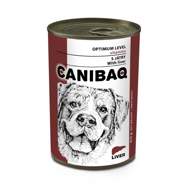 CANIBAQ Classic konserwa dla psa - wątróbka 415g CANIBAQ Classic konserwa dla psa - wątróbka 415g