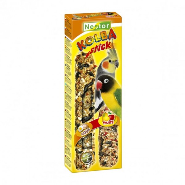 NESTOR KOLBA 2 W 1 PAPUGA ŚREDNIA JAJKO I OWOC 115g NESTOR KOLBA 2 W 1 PAPUGA ŚREDNIA JAJKO I OWOC 115g