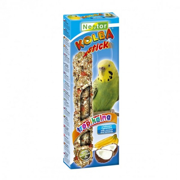 NESTOR KOLBA PAPUGA MAŁA OWOCE TROPIKALNE KOKOS 85g NESTOR KOLBA PAPUGA MAŁA OWOCE TROPIKALNE KOKOS 85g