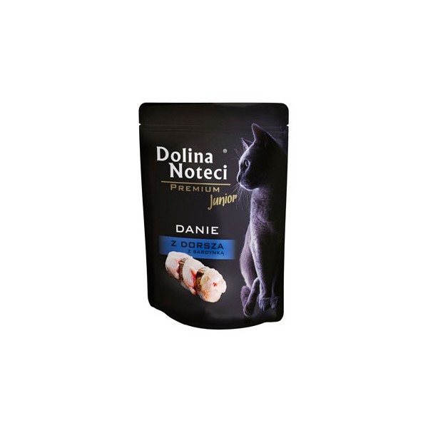 DOLINA NOTECI Danie z dorsza z sardynką junior saszetka 85g DOLINA NOTECI Danie z dorsza z sardynką junior saszetka 85g