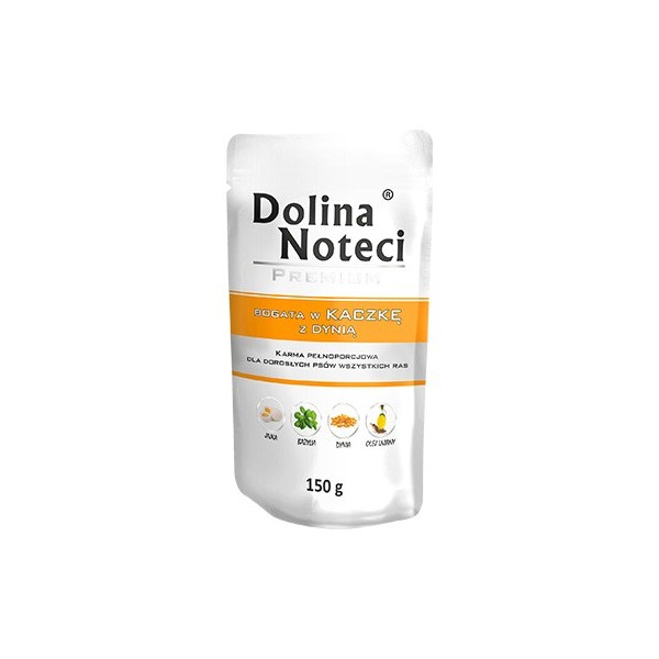 DOLINA NOTECI BOGATA W KACZKĘ Z DYNIĄ 150g DOLINA NOTECI BOGATA W KACZKĘ Z DYNIĄ 150g