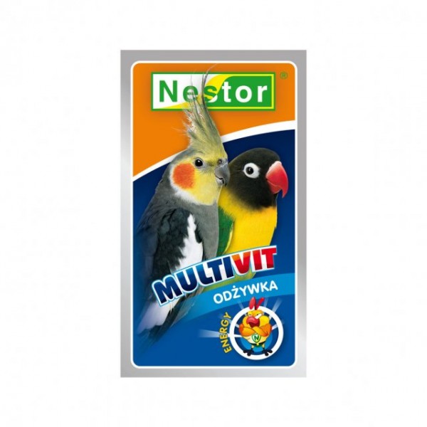 NESTOR ODŻYWKA PAPUGA ŚREDNIA MULTIVIT 20g NESTOR ODŻYWKA PAPUGA ŚREDNIA MULTIVIT 20g