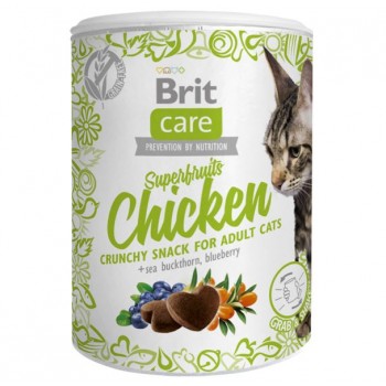 BRIT CARE CAT SNACK SUPERFRUITS CHICKEN 100 g
