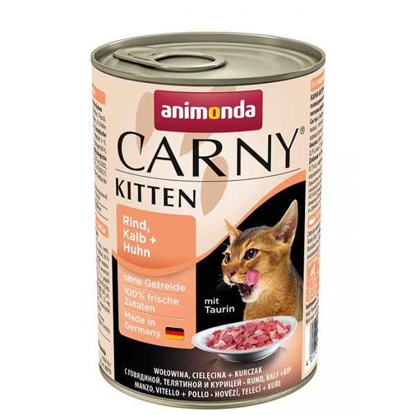 ANIMONDA Carny Kitten puszka wołowina cielęcina kurczak 400 g ANIMONDA Carny Kitten puszka wołowina cielęcina kurczak 400 g