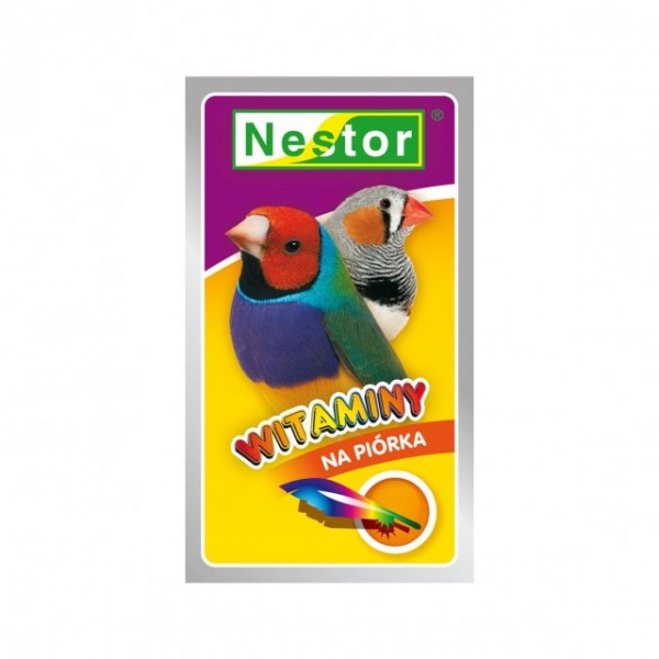 NESTOR WITAMINY MAŁA EGZOTYKA PIÓRKA 22g NESTOR WITAMINY MAŁA EGZOTYKA PIÓRKA 22g
