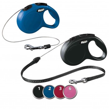 FLEXI SMYCZ New Classic SZNUREK 5 m,ROZM. S,CZARNA,12kg [FL-2528]