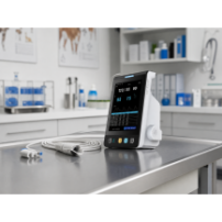 Monitor pacjenta MTIE8 | Kompaktowy, 8" TFT, weterynaria, medycyna — w gabinecie weterynaryjnym