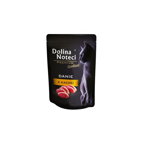 DOLINA NOTECI Danie z kaczki koty sterylizowane saszetka 85g