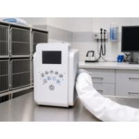 System dogrzewania pacjentów MS200, filtracja HEPA+UV+jonizacja, weterynaria — w gabinecie weterynaryjnym