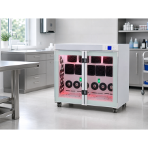 Komora SPA dla zwierząt POT-128, suszenie, podczerwień, jonizacja, aromaterapia — w gabinecie weterynaryjnym