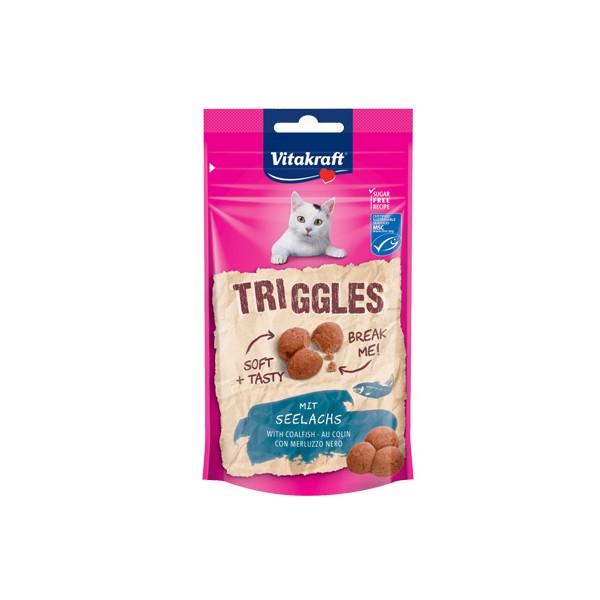 VITAKRAFT TRIGGLES ryba 40g przysmak d/kota