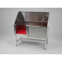 Wanna groomerska PS-2, drzwi przesuwne, antypoślizgowa podłoga — detal produktu