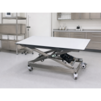 Profesjonalny Wózek Zabiegowy RTG Inox, H-50/100 — w gabinecie weterynaryjnym