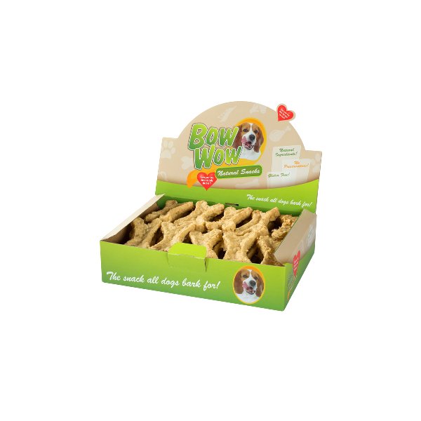 BOW WOW Naturalne kości z wątróbką drobiową i juką [BW301A] 30szt