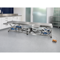 Stół operacyjny weterynaryjny POT-145 elektryczno-hydrauliczny — w gabinecie weterynaryjnym
