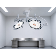 Lampa operacyjna LED – dwuczaszowa, bezcieniowa | YDE700/500D — w gabinecie weterynaryjnym